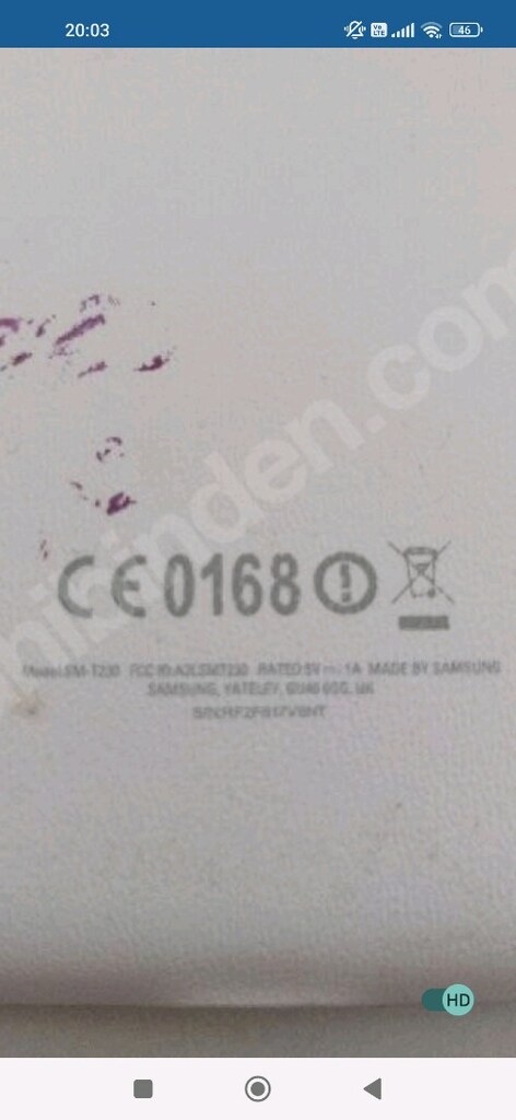 Samsung tablet Galaxy t230 batarya degismeli - 2