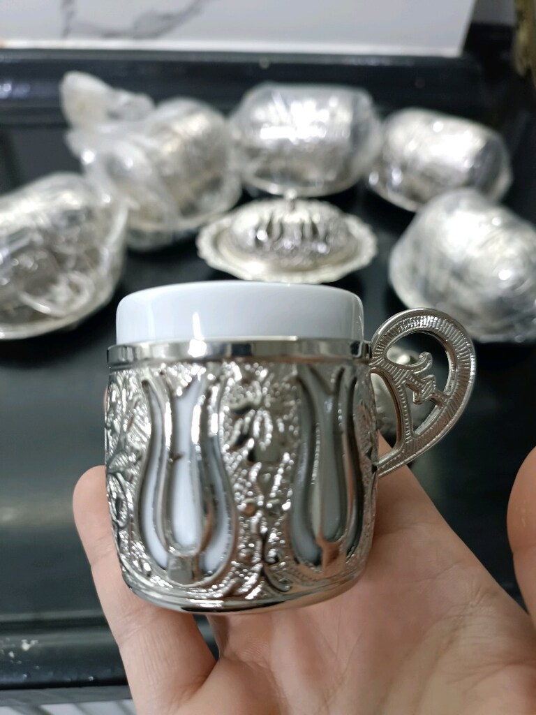 Osmanlı fincan takımı yanında bir adet sunumluk mevcut - 7