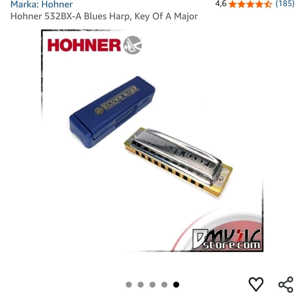 Hohner Blues Harp MS Series A Ton Mızıka (Almanya Üretimi) - 4