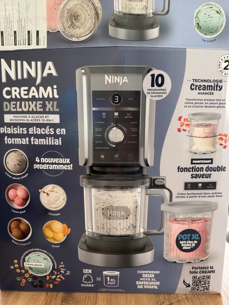 SHARK NINJA 10in1 ÇOK FONKSIYONLU DONDURMA MAK.-3 AYLIK KUTU-FATURALI - 8