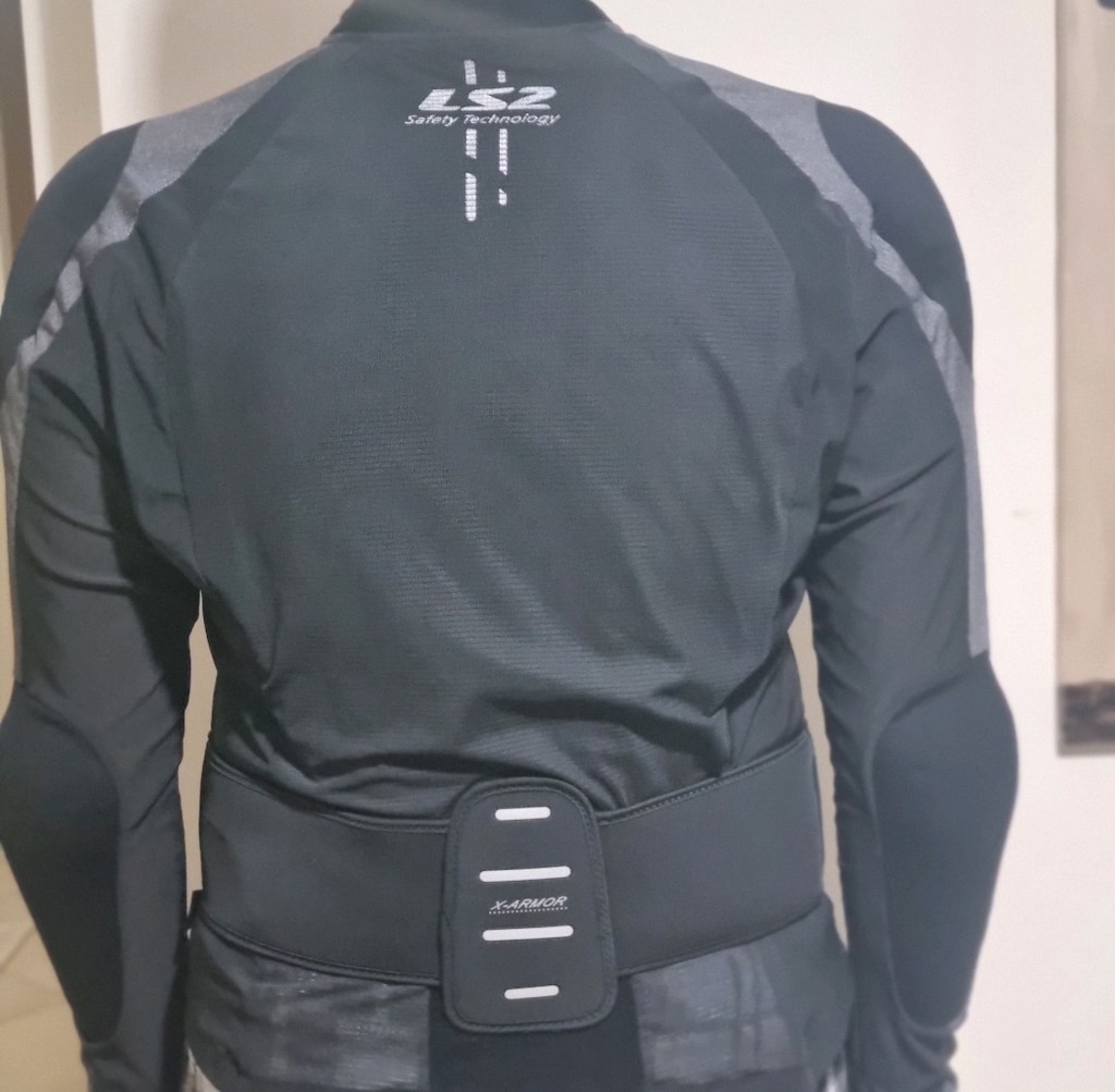 Ls2 x armor 3-4xl motosiklet montu ve ayrıca sırt koruması dahil - 2