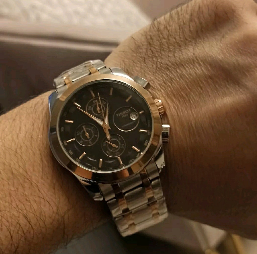 Tissot fonksiyonlu pilli çelik kasa kordon kol saati - 8