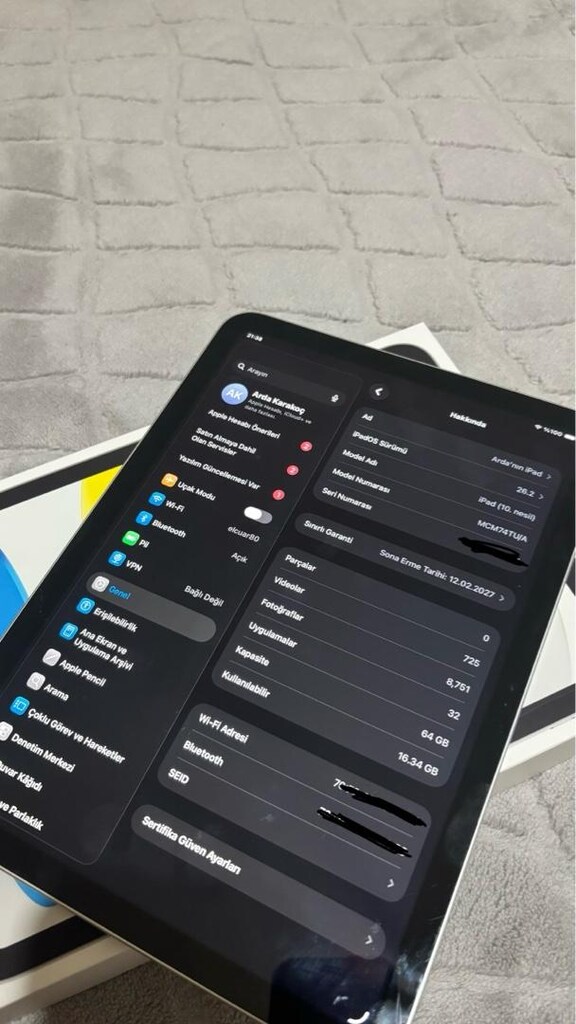 iPad 64GB Garantili Kutulu Faturalı!! - 3