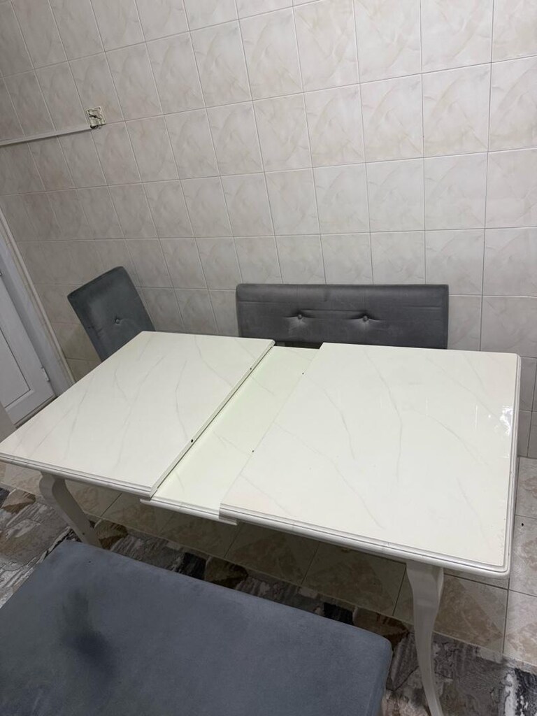 İstikbal marka masa sandalye takımı açılır kapanır masa bank puf - 3