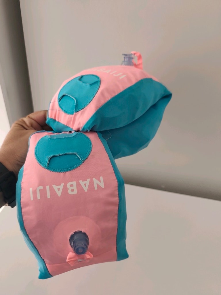 Nabaiji Çocuk Yüzme Kolluk Kemer Panda Baskılı Pembe 15-30 Kg - 4