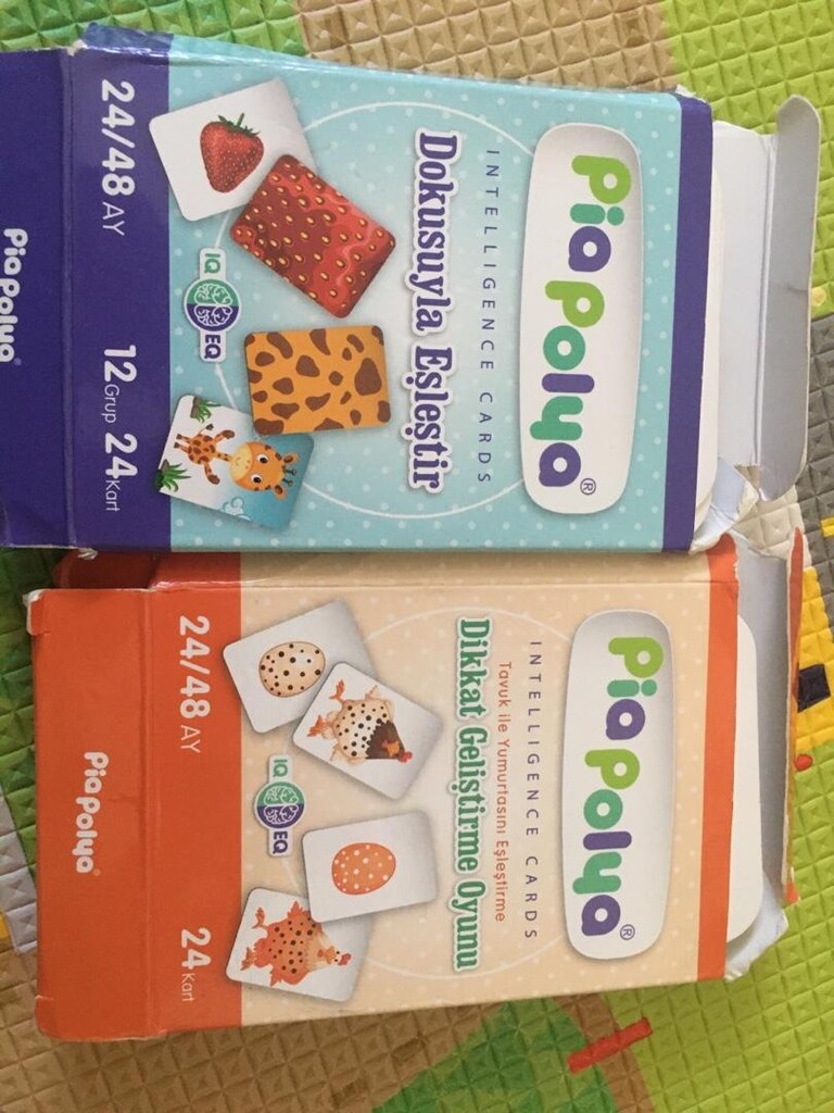 Piapolya 32 adet yapboz puzzle artı 24 adet eşleştirme kartları çocuk - 3