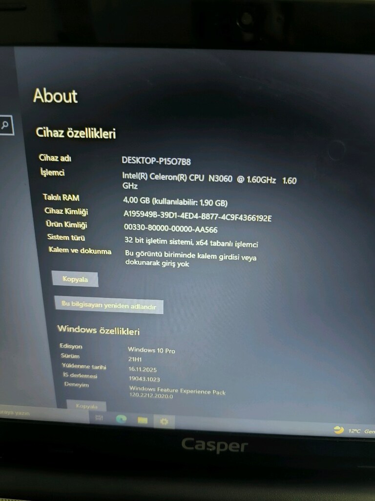 4 GB RAM 160 GB HDD batarya bitik - 3