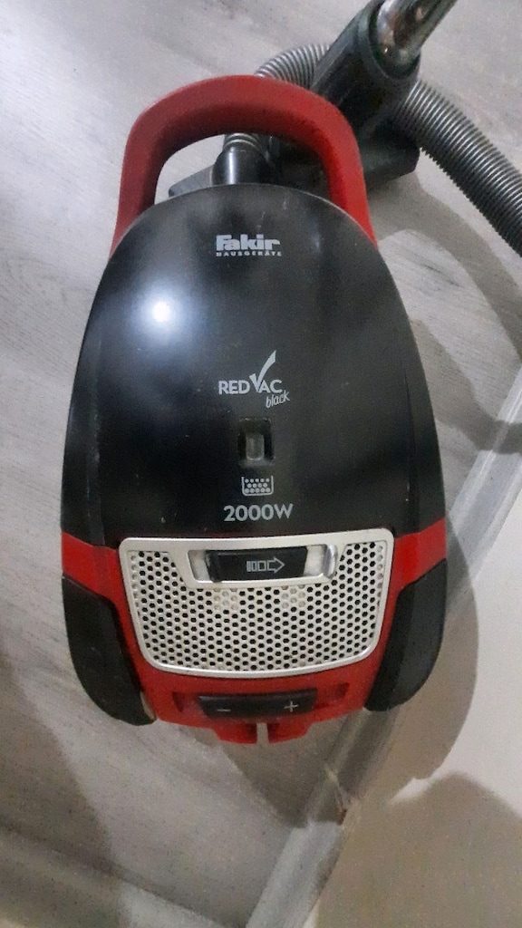 Toz Torbalı Elektrikli Süpürge - Fakir RedVac Black 2000W - 5