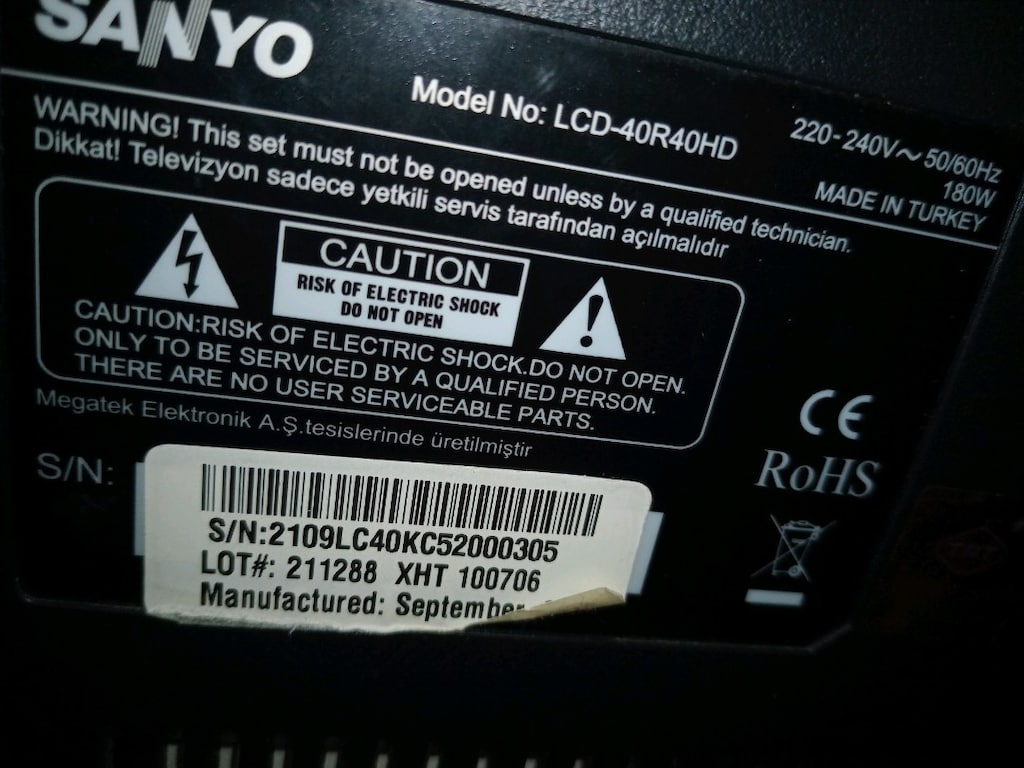 sanyo HDMI tv - 3