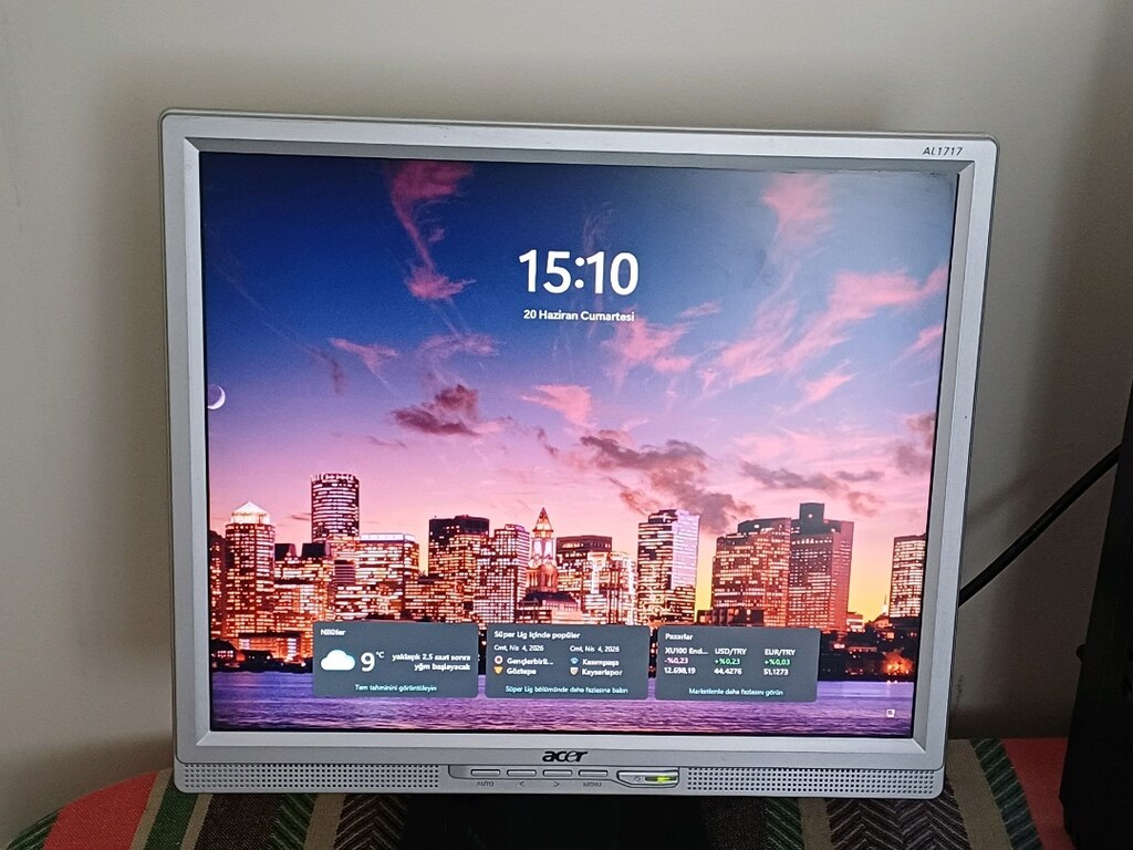 Hoparlörlü Acer 17" Monitör-Güvenlik ve Ofis İçin Tam Set - 4