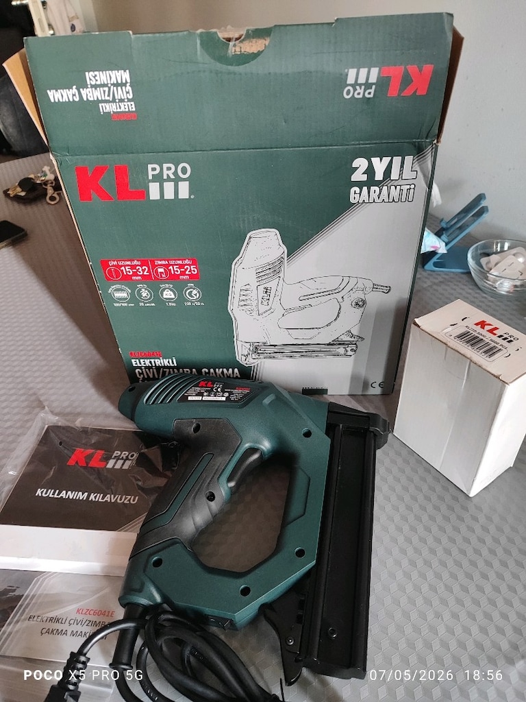KLPRO 5000 adet zımba teli yanında çivi tabancası hiç kullanamamışt - 5