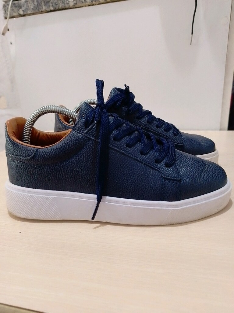 HATEMOĞLU SAYKI Lacivert Deri Sneaker - 2