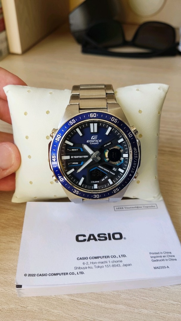 Casio Edifice sıfır ayarında - 2