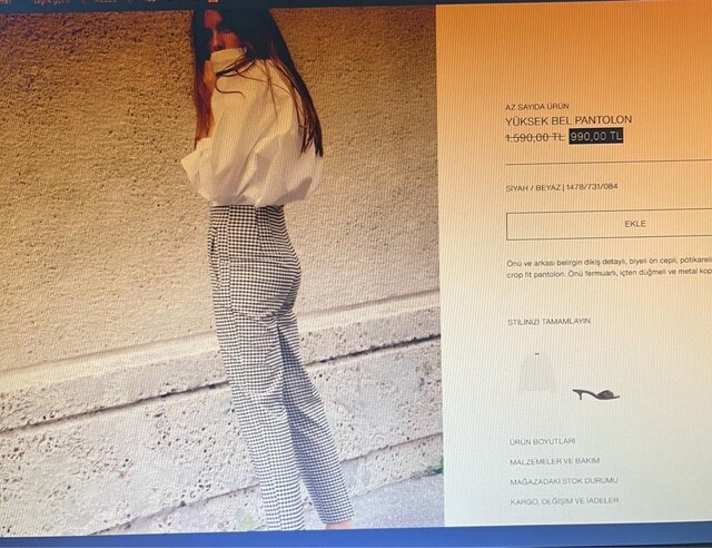 zara pantalon