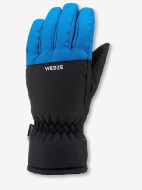 Decathlon Wedze Çocuk Kayak Eldiveni - Mavi / Gri - 100