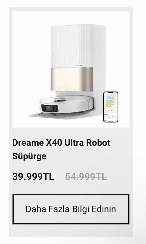 Dreame x40 ultra robot süpürge - 4