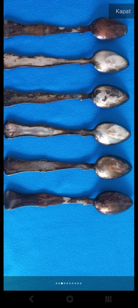 Gümüş tatli kaşık - 2