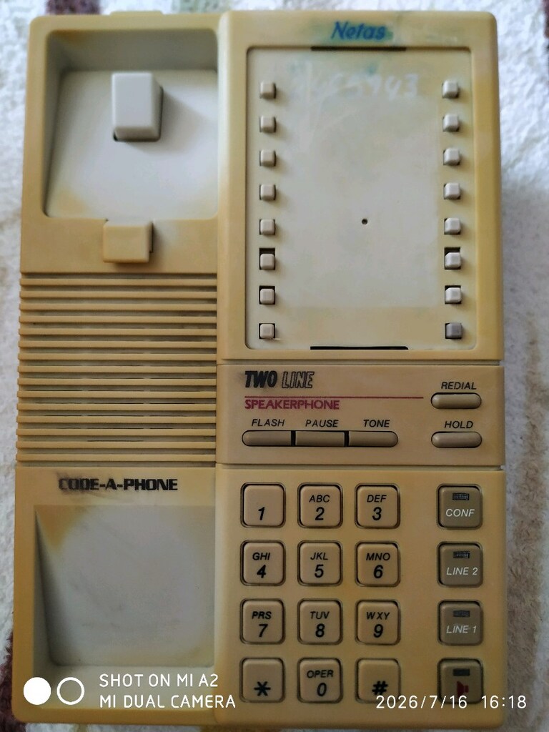 NETAŞ marka masa üstü tuşlu telefon, krem renk - 2