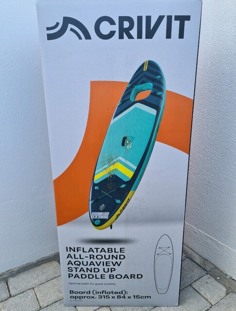 Satılık CRIVIT AquaView Şişme SUP (Stand Up Paddle) Board Sıfır kutulu