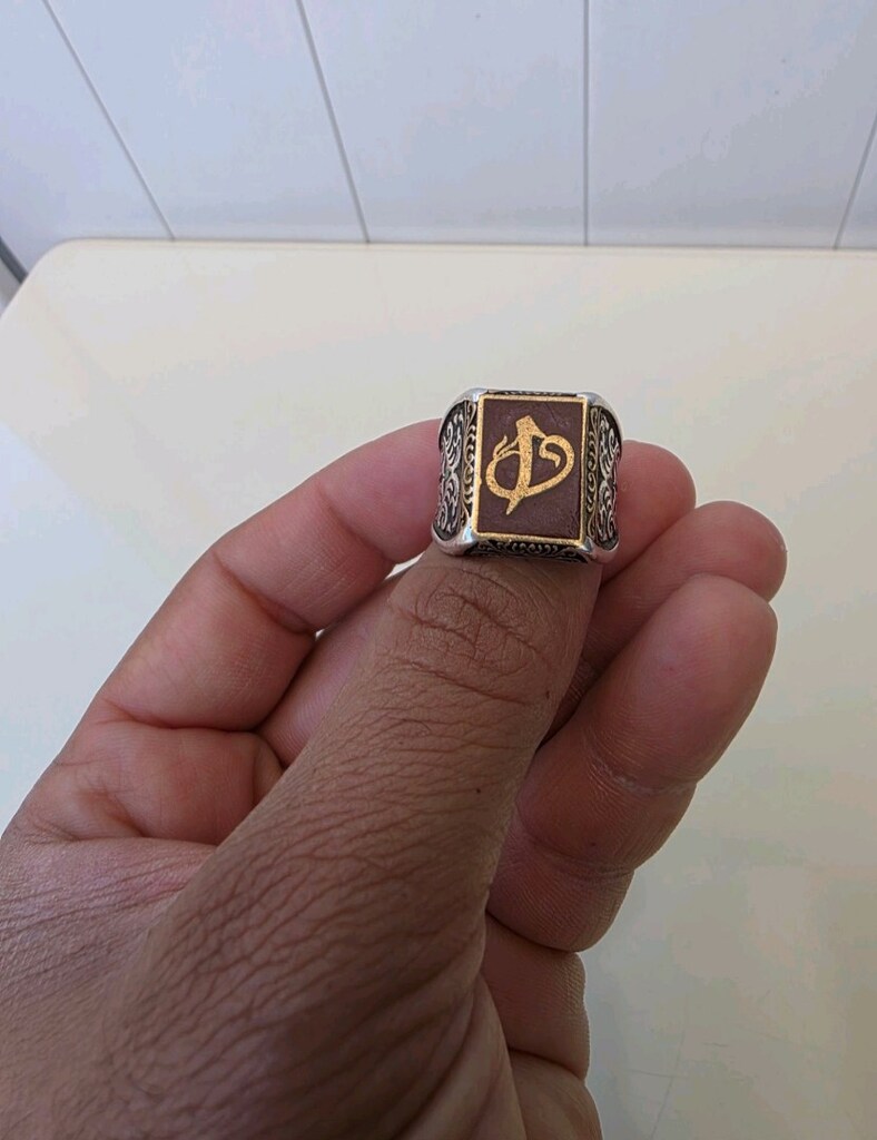 925 Ayar Gümüş Erkek Yüzüğü - 4