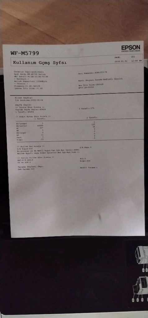 Epson WorkForce Pro WF-M5799DWF Wi-Fi nfc Mürekkep Püskürtmeli - 6