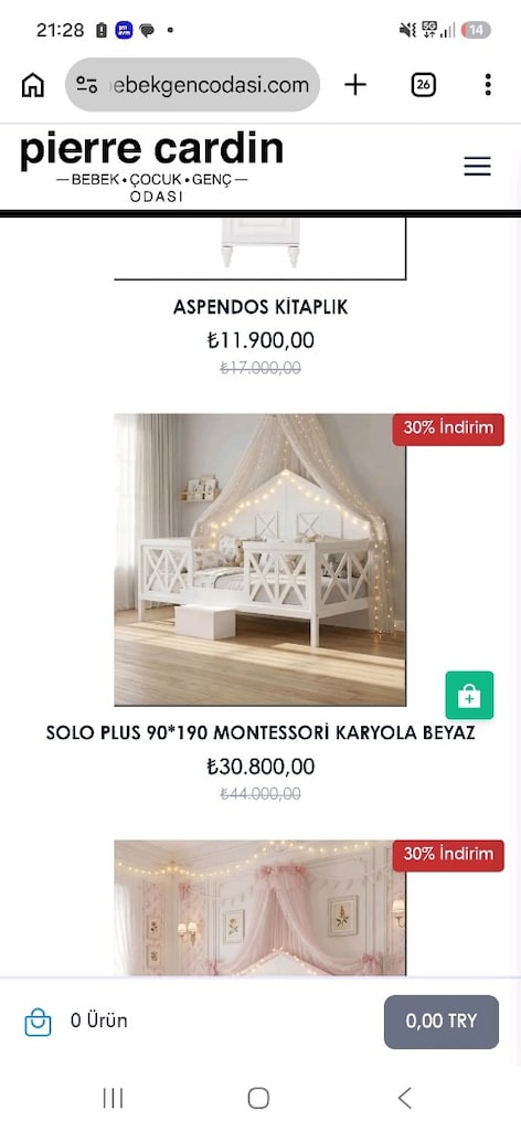pierre cardin montesseri çatılı yatak - 4