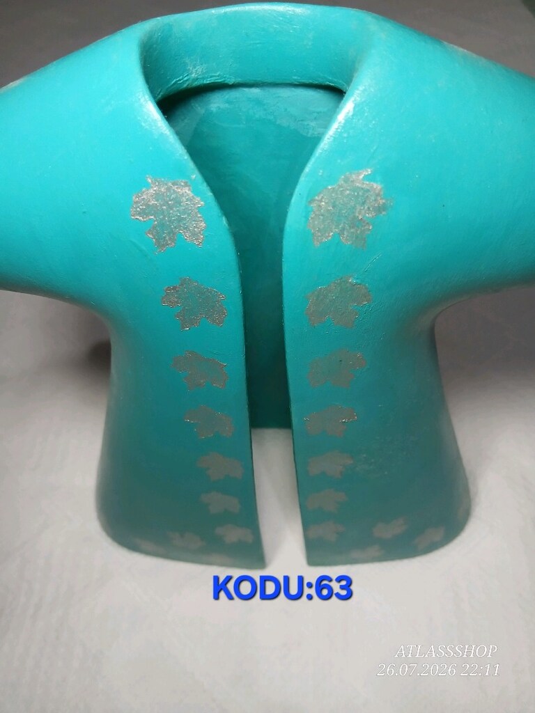 Kusursuz #Turkuaz/#Zümrüt #Yeşili #Seramik #Kaftan #Biblo KODU:63 #atl