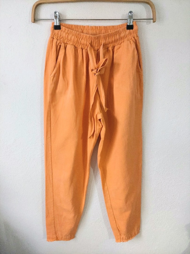 WOMEN beli lastik+ip kemerli pantolon