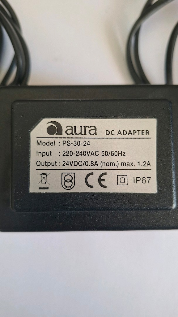 Aura Su Arıtma Cihazı Adaptörü 24Volt DC-0.8A - 3