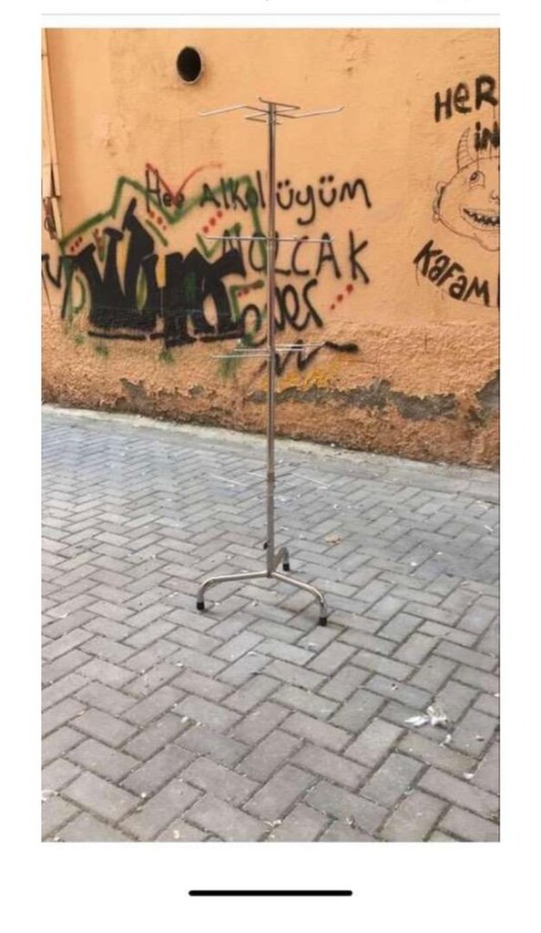 Metal tel askı stant - 5