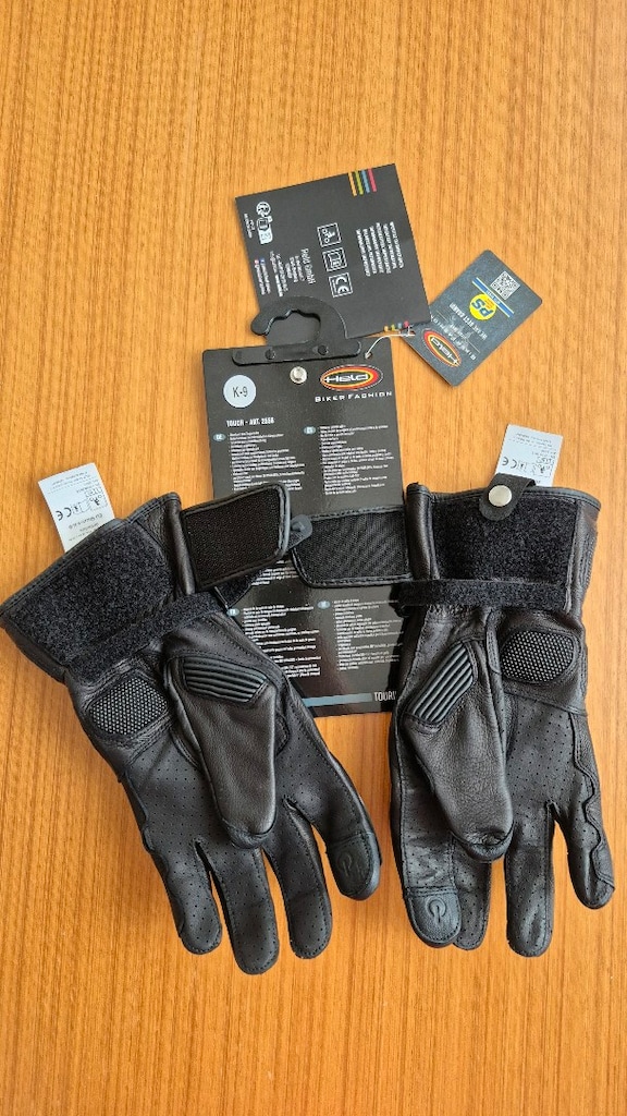Held Touch Touring Korumalı Deri Motosiklet Eldiveni - Siyah - L Beden - 4