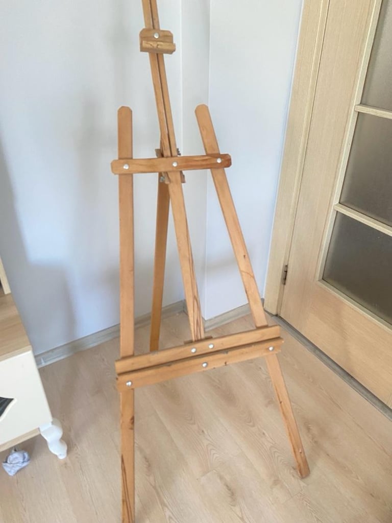 ekonomik 3 ayak ahşap şövale resimtahtası - 2
