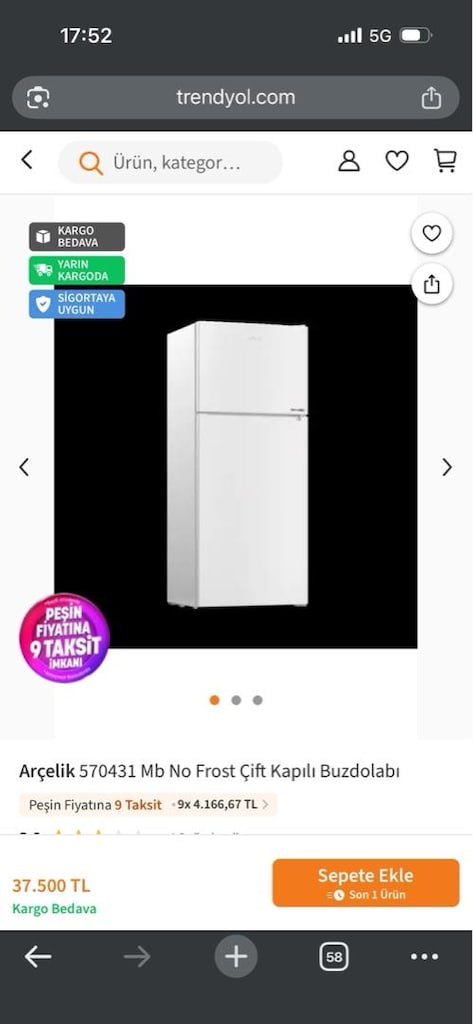 Arçelik Beyaz Eşya Takımı (AFC 361G, 9100M, 6155, 570431 Mb, Somd D) - 12
