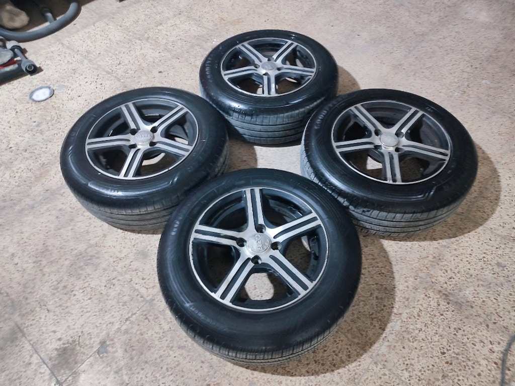 14 inç çelik jant lastik takımı 4*100 bijon aralığı Goodyear - 2