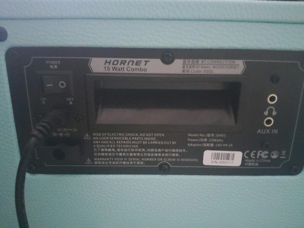 mooer hornet 15w blue elektro gitar amfisi - 4