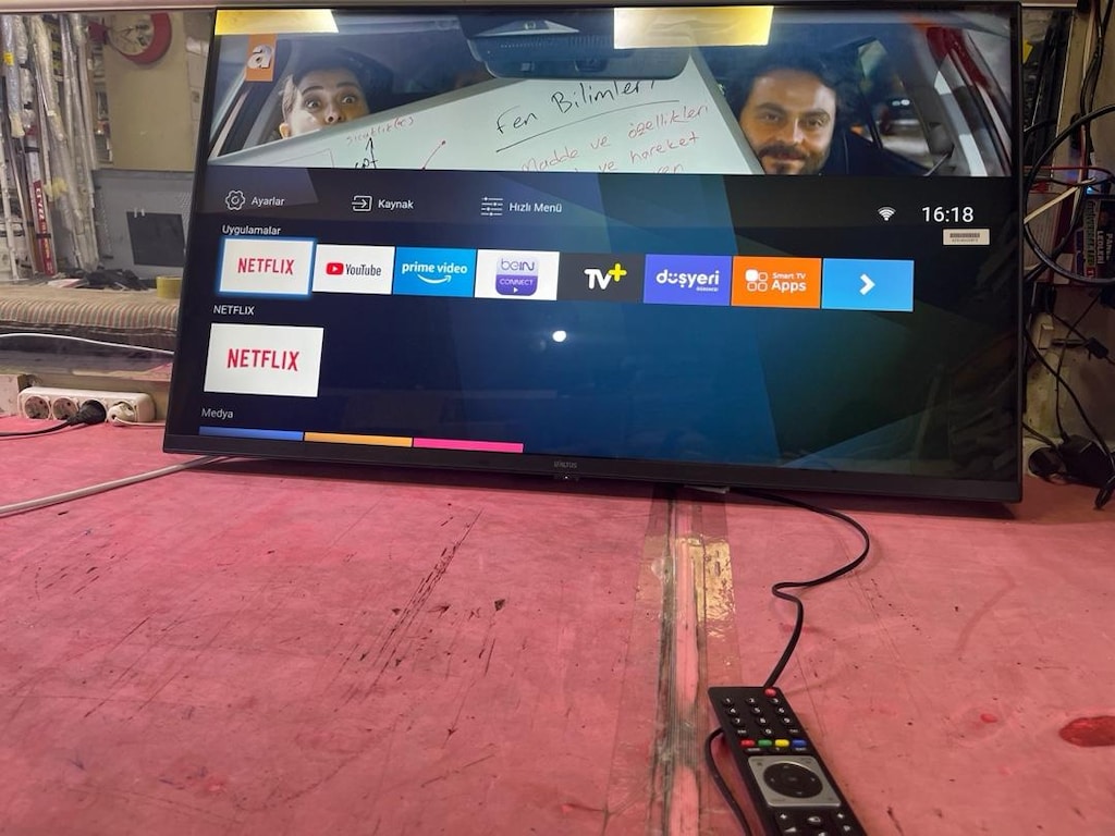 43inç Altus kendinden uydulu smart internetli 4k led tv - 3
