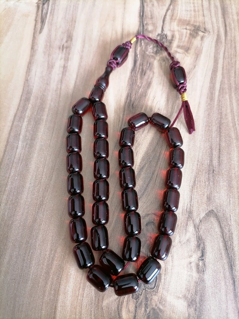 Ateş Kehribar Tesbih - 2