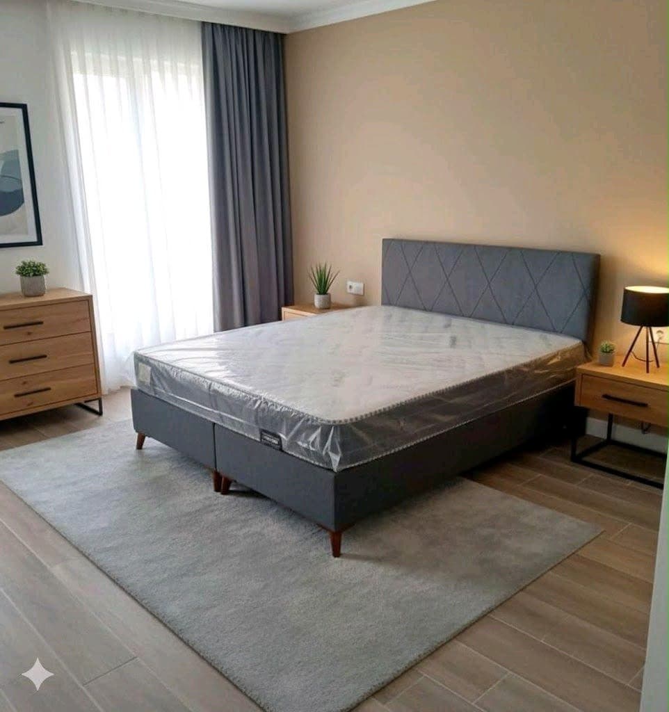 Çift Kişilik MDF Baza Başlık Seti Yatak Altı Sandıklı - 7