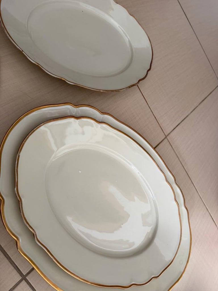 54 Parça Rosenthal Selb & Hutschenreuther Bavaria Antika Yemek Fullset - 8