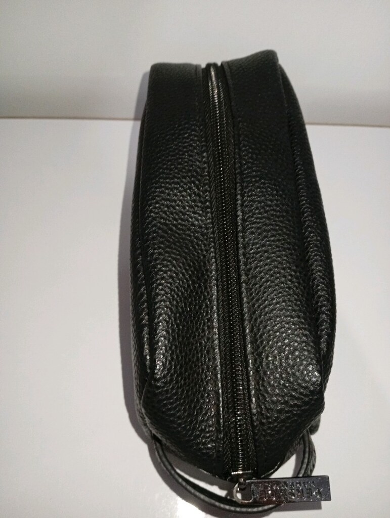 Versace Orijinal THY Business Class Yandan Tutmalı Siyah Renk Çanta - 7