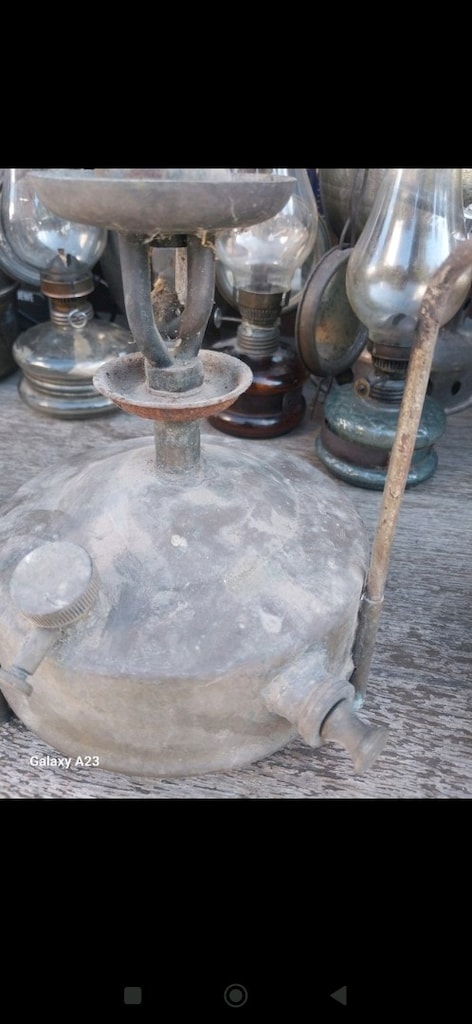 Antika metal gaz ocagı kamp ocagı - 2