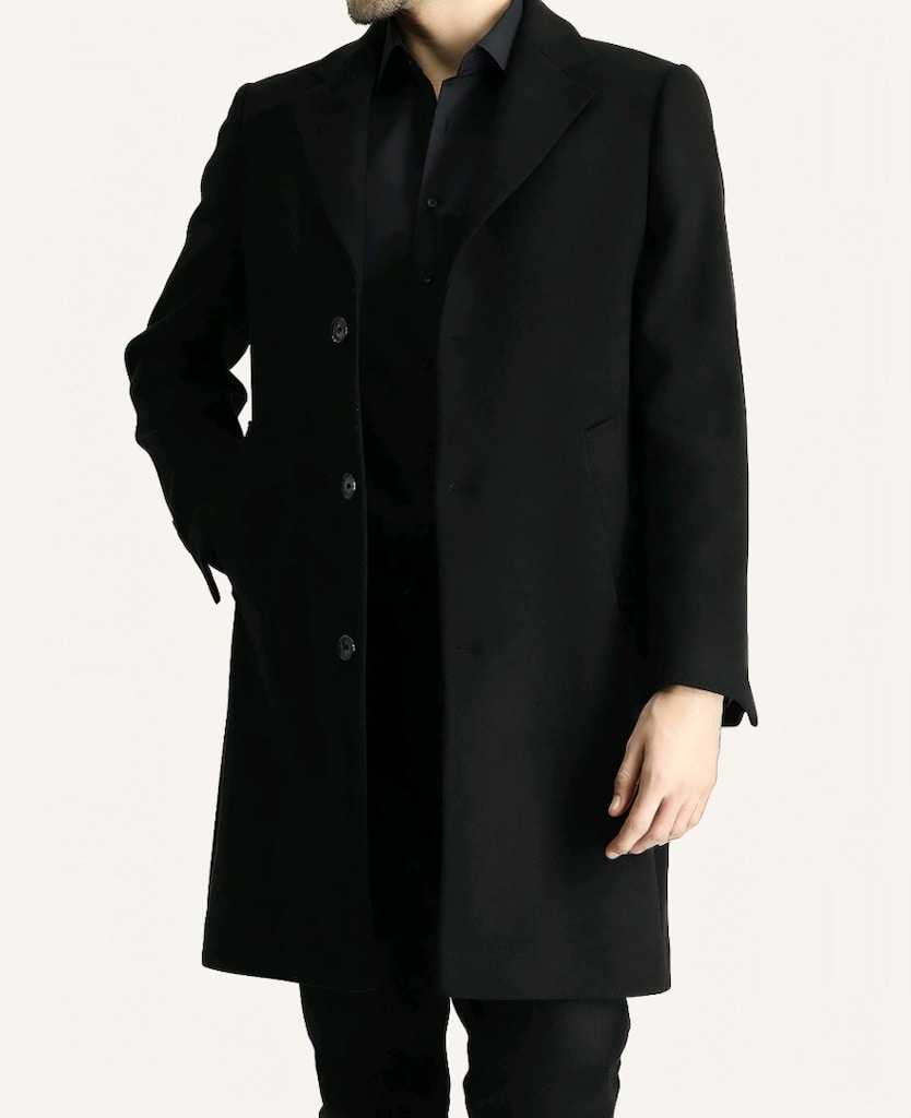 D'S Damat Siyah Yün Palto - 4