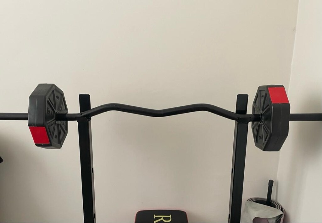 Bench Press Sehpası ve 30kg ağırlık seti - 9