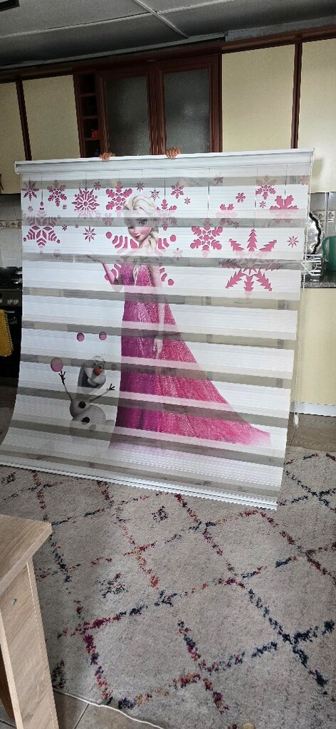 stor perde temiz sağlam desenli kız odası için 180x200 - 2