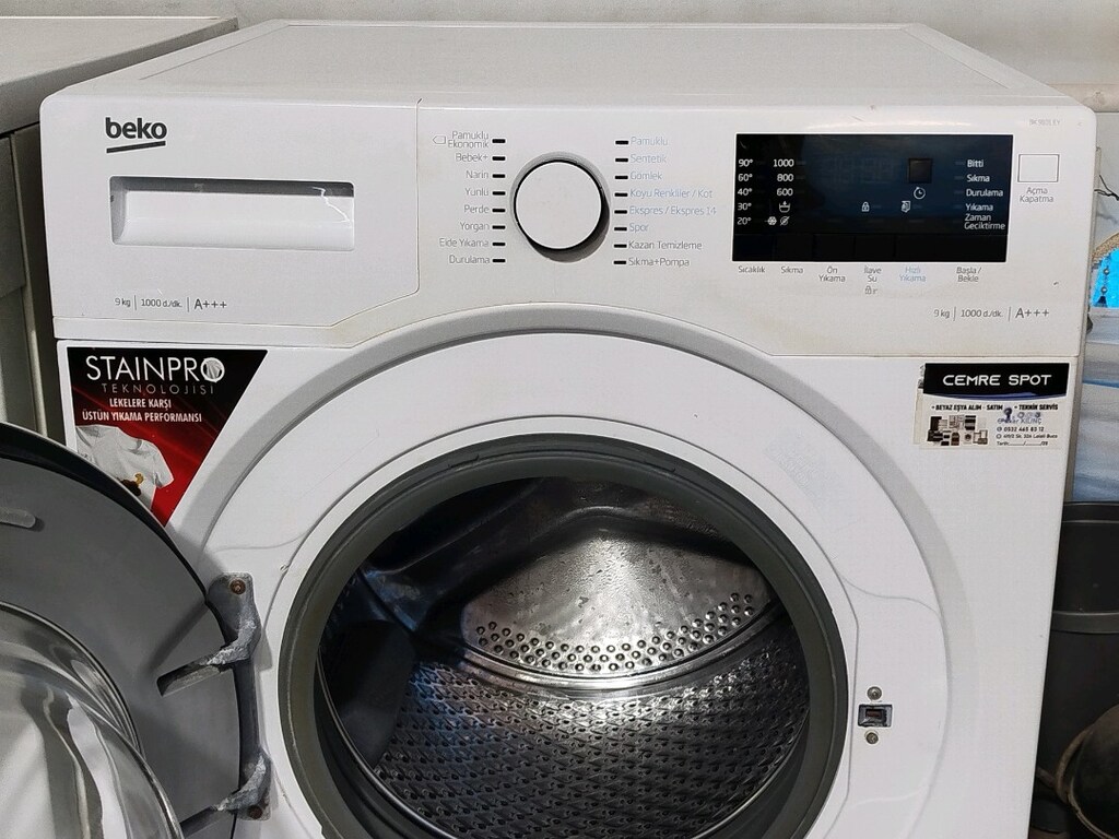 BEKO 9 KG ÇAMAŞIR MAKİNESİ İZMİR İÇİ 3 AY GARANTİMİZ VARDIR - 4