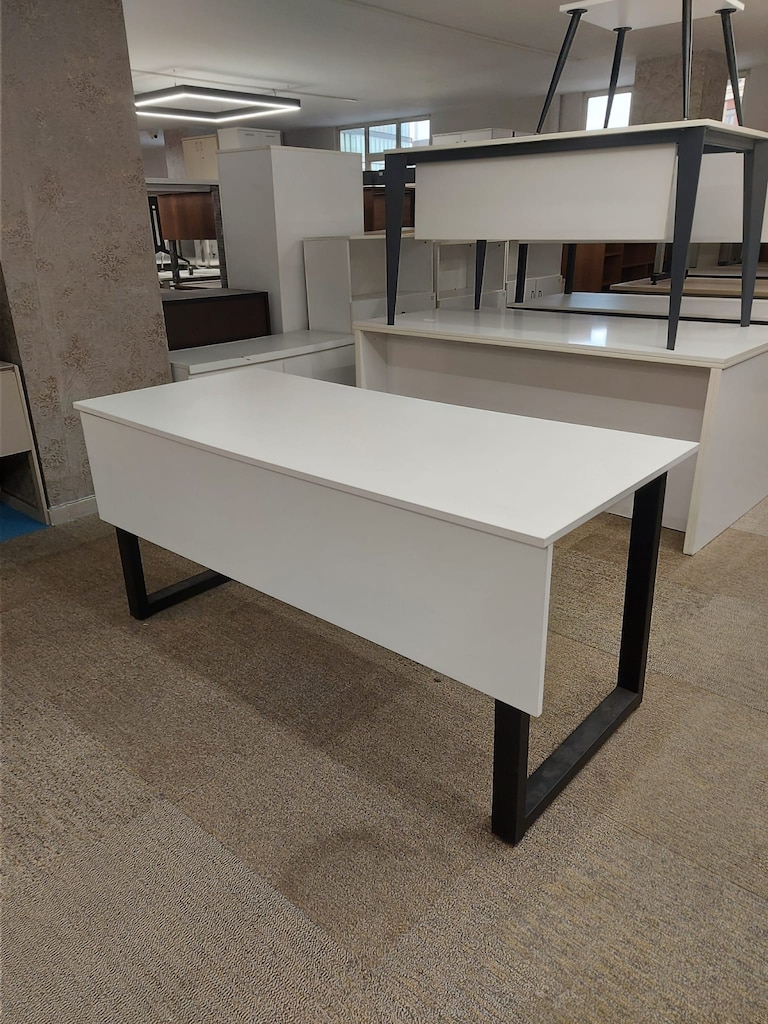 KLAS OFİS ÜSKÜDAR 120x70 BEYAZ ÇALIŞMA MASASI İKİNCİ EL - 3