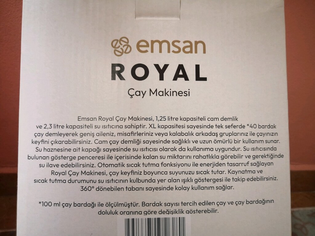 Emsan çay makinesi, kettle - 7