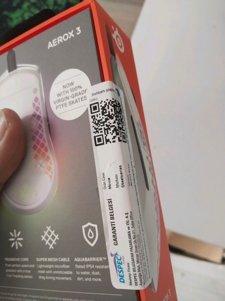 sıfır kapalı kutu ürün. steelseries gaming maus - 4