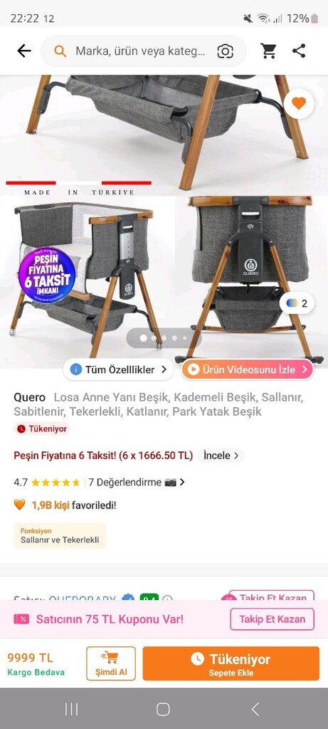 Anne yanı beşik sifir kademeli - 11