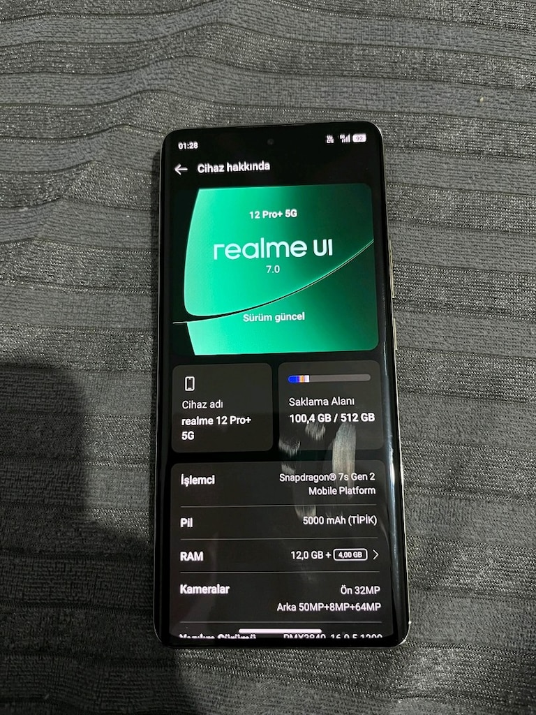Realme 12Pro+512GB hiçbir problemi yok cihaz TR Vatan Bilgisayar alıdı - 2